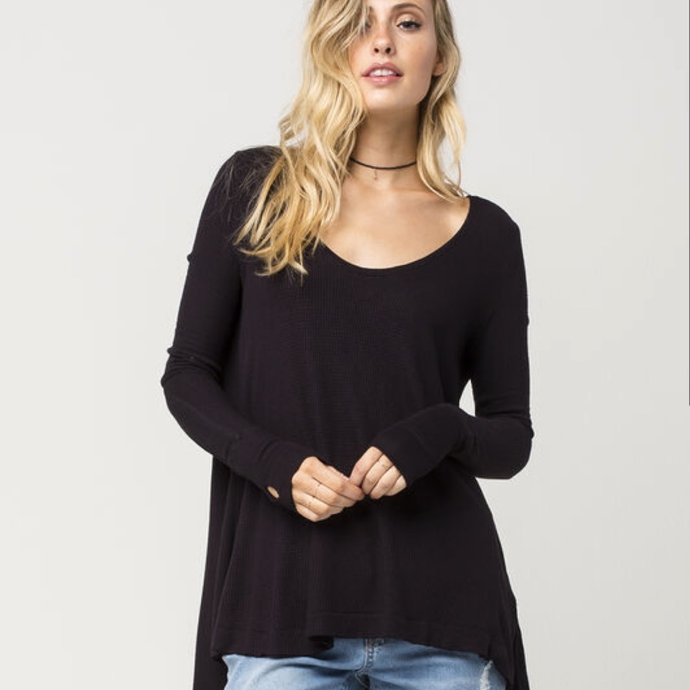 Free People Black Malibu Thermal